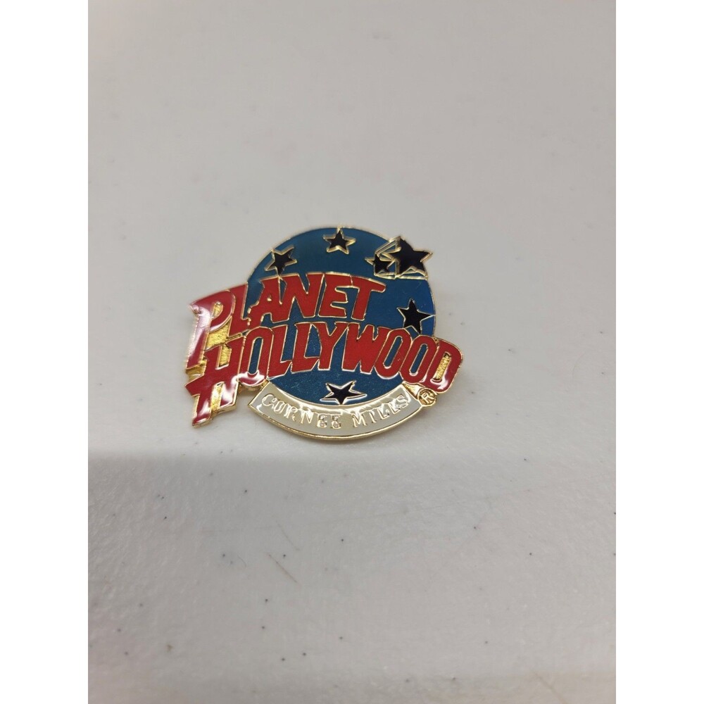 Vintage Planet Hollywood Gurnee Mills  Enamel Souvenir Collectible Lapel Pin